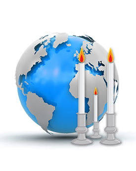 Candles and Globe
